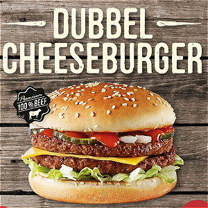 Double cheeseburger Large Menu