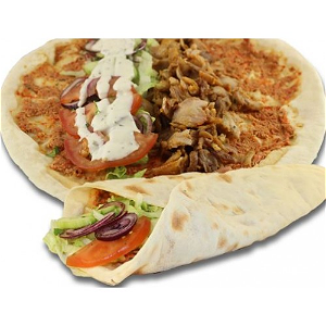 Turkse pizza met döner