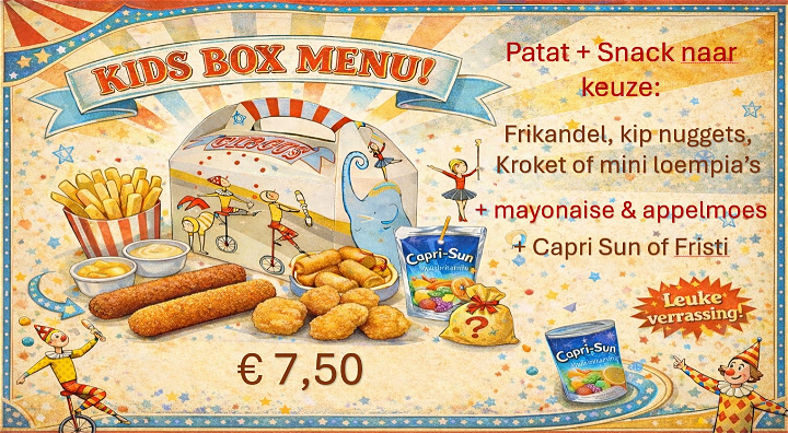 Kids menu 
