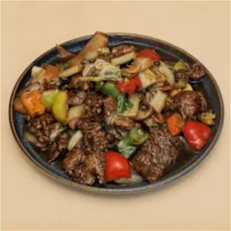 Runderhaas zwarte bonensaus