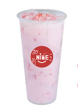 Pink Lychee Milk Tea