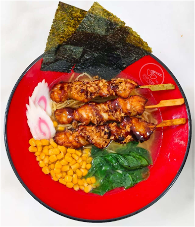 Yakitori ramen soep