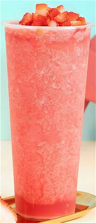 Strawberry ice shake