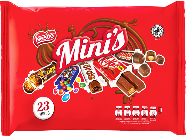 Nestle mini's chocolade uitdeelzak 