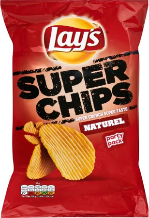 Lay's Superchips Ribbel Naturel Party Pack