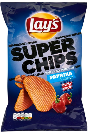 Lay's Superchips Ribbel Paprika Party Pack