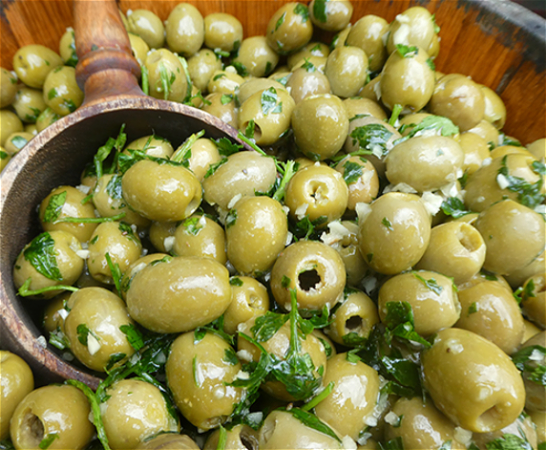 Groene olijven