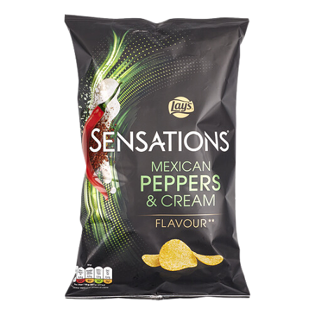 Lays Sensation Mexican Peppers & Cream