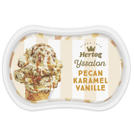 Hertog Ijssalon mini ijs vanille karamel pecan