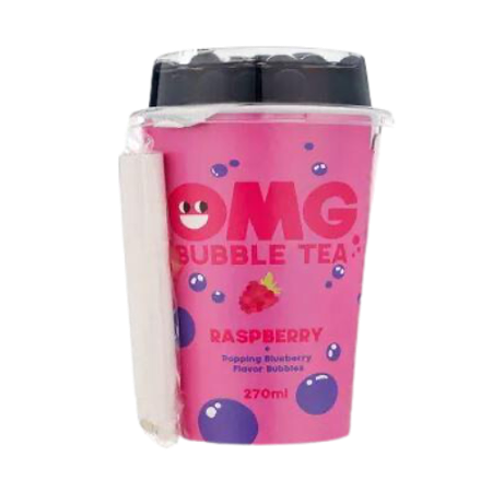 Omg Bubble Tea Raspberry & Blueberry