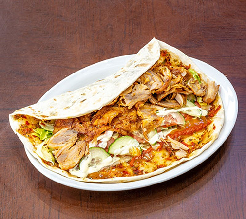 Turkse pizza Kipdöner