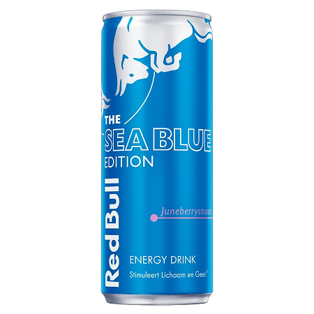 Red bull blauw 