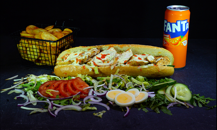  Baguette spicy chicken menu