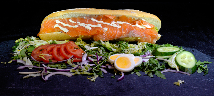 Baguette zalm