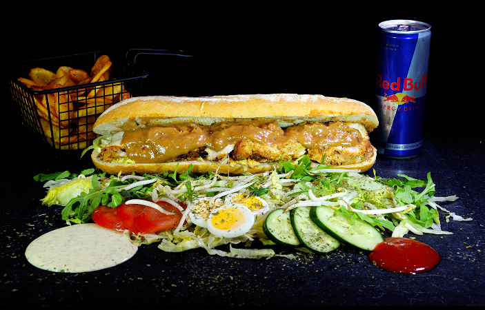  Baguette kipsaté menu