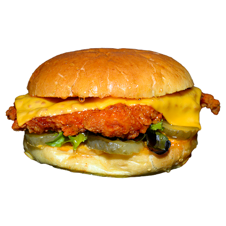 Crispy slider honey and cheese