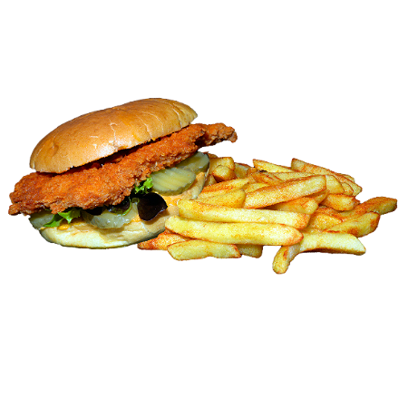Crispy slider and fries