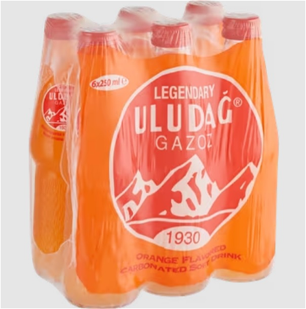 Uludağ Legendary Gazoz Orange 6 x 250ml