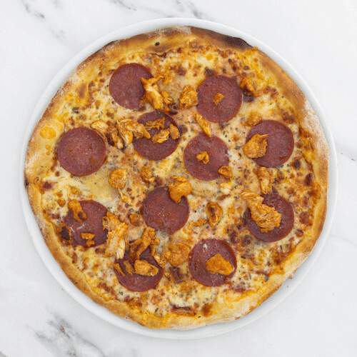 Pizza pepperoni chicken