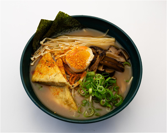 Miso Ramen (Vegetarian) egg is optional