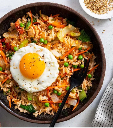 fried rice egg