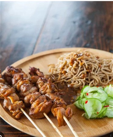 fried noodle satay