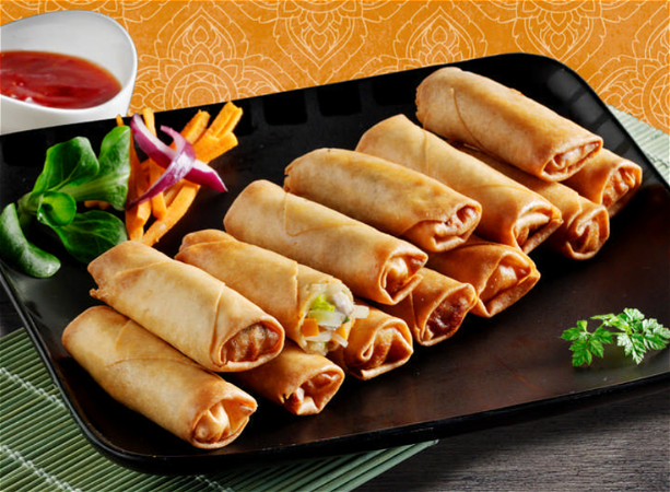 mini spring rolls  (5 pcs)