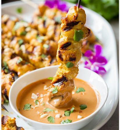 chicken satay  (3pcs)