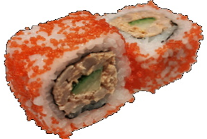 Spicy roasted salmon roll (8 stuks)