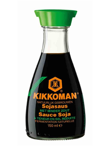 Kikoman Soja saus flesje (minder zout) 150ml