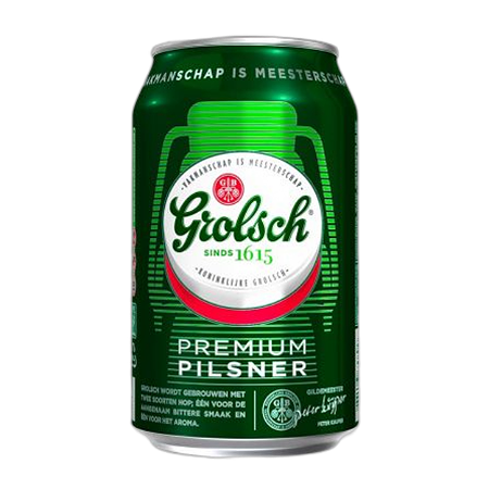 Blikje Grolsch bier