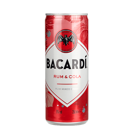 Blikje Bacardi-cola