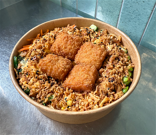 Pokebowl garnalen nuggets