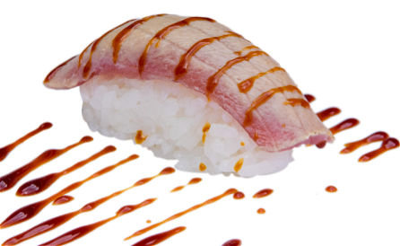 Grilled maguro nigiri