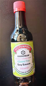 Glutenfree Kikkoman soya sauce