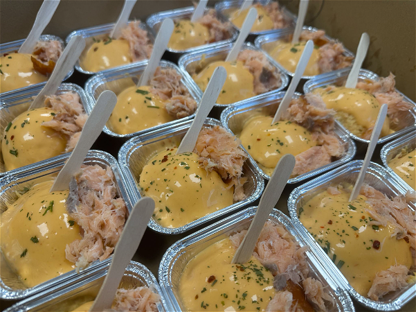 Zalm slaatje 1 bolletje