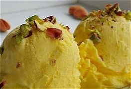 Perzisch saffraan ijs met pistache
