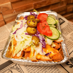 Kapsalon chicken strips