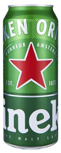 Blikje Heineken bier 0.5L