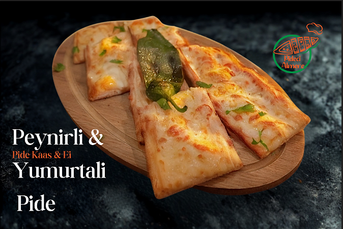 Peynirli yumurtali pide