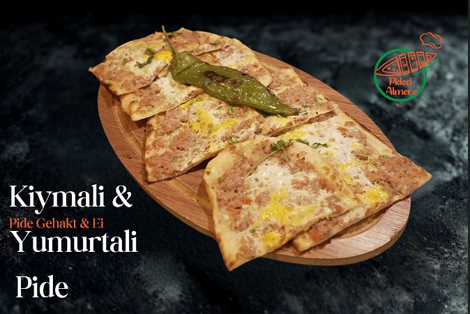 Kiymali yumurtali pide