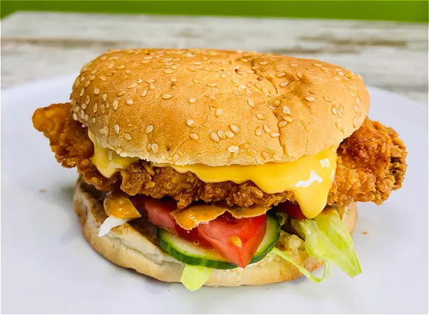 Crispy kipfilet burger 