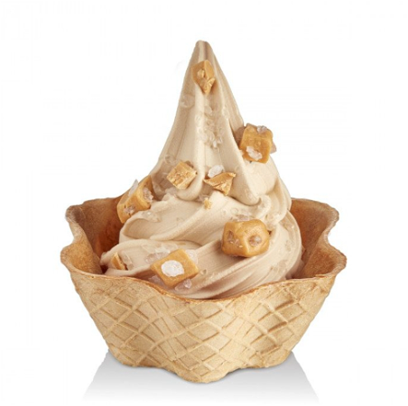 Salted caramel softijs