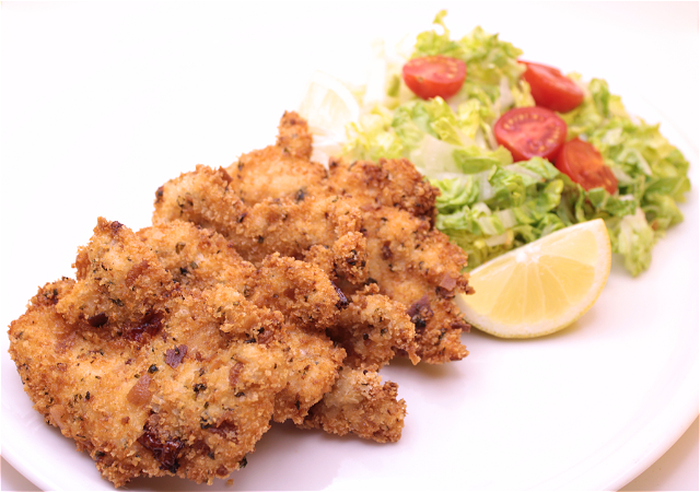 Gefrituurde krokante kiphaasjes. 4 st.