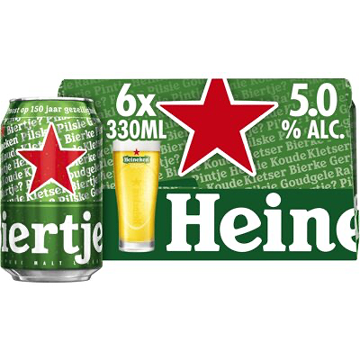 Heineken Bier 6 back