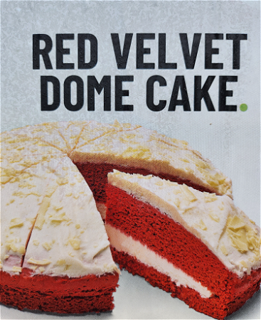 Red velvet dome cake
