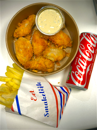 6 hot wings met special