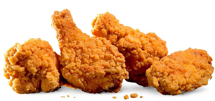 Hot wings met patat 