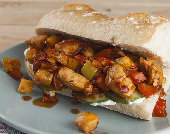 Broodje kipfilet groot