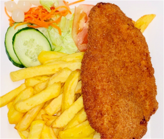 Kipschnitzel schotel labamba